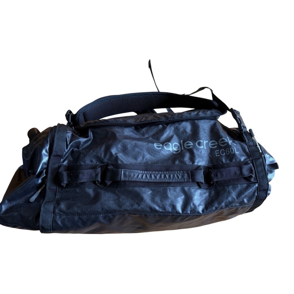 Eagle Creek Cargo Hauler 60L Duffle Bag Black Packable Backpack Straps EC60L